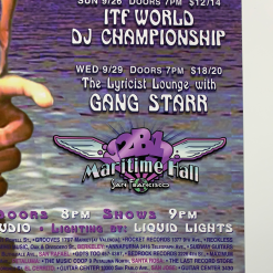 Greg Coiner Gig Posters MHP 75 Merl Saunders - 1999 Poster Maritime Hall San Fran 1st