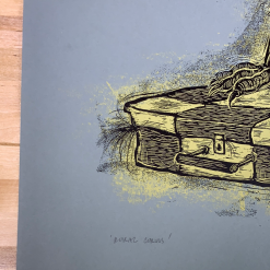 Art Prints Rural Corvus - 2009 Dan Grzeca Poster Art Print Asphalt Grey