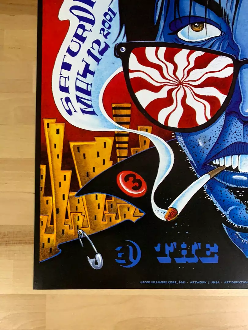 The White Stripes - 2001 J. Shea Poster Fillmore Auditorium San Fran 1st 8 The White Stripes - 2001 J. Shea Poster Fillmore Auditorium San Fran 1st