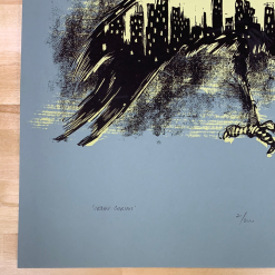 Urban Corvus - 2009 Dan Grzeca Poster Art Print Charcoal Grey