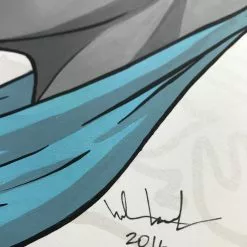 Fly Boy - 2016 Hebru Brantley ORIGINAL Painting Beyond Kirby Flyboy Original Artwork