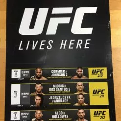 Sold Out Posters UFC Lives Here Poster 210, 211, 212 7 Sold Out Posters UFC Lives Here Poster 210, 211, 212