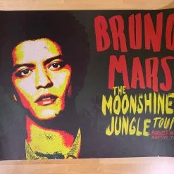 Sold Out Posters Bruno Mars - 2013 Moonshine Jungle Tour Poster (damaged) San Deigo CA