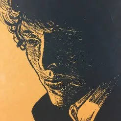 Bob Dylan The Rolling Stone - 2014 Brian Methe Art Print Orange Variant