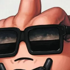 MF Dude - 2017 Mike Mitchell Poster Print Middle Finger Art Prints