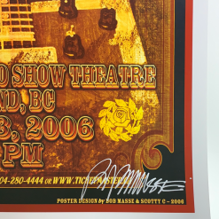 Bo Diddley - 2006 Bob Masse Signed Poster Richmond, BC
