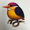 Fat Bird - 2020 Mike Mitchell Poster Rufous-Backed Dwarf Kingfisher AP Art Prints 1 Fat Bird - 2020 Mike Mitchell Poster Rufous-Backed Dwarf Kingfisher AP Art Prints