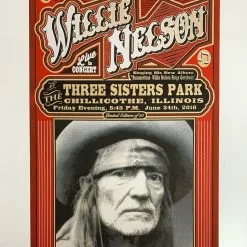 Willie Nelson - 2016 Mattole River Studios Poster Chillicothe, IL