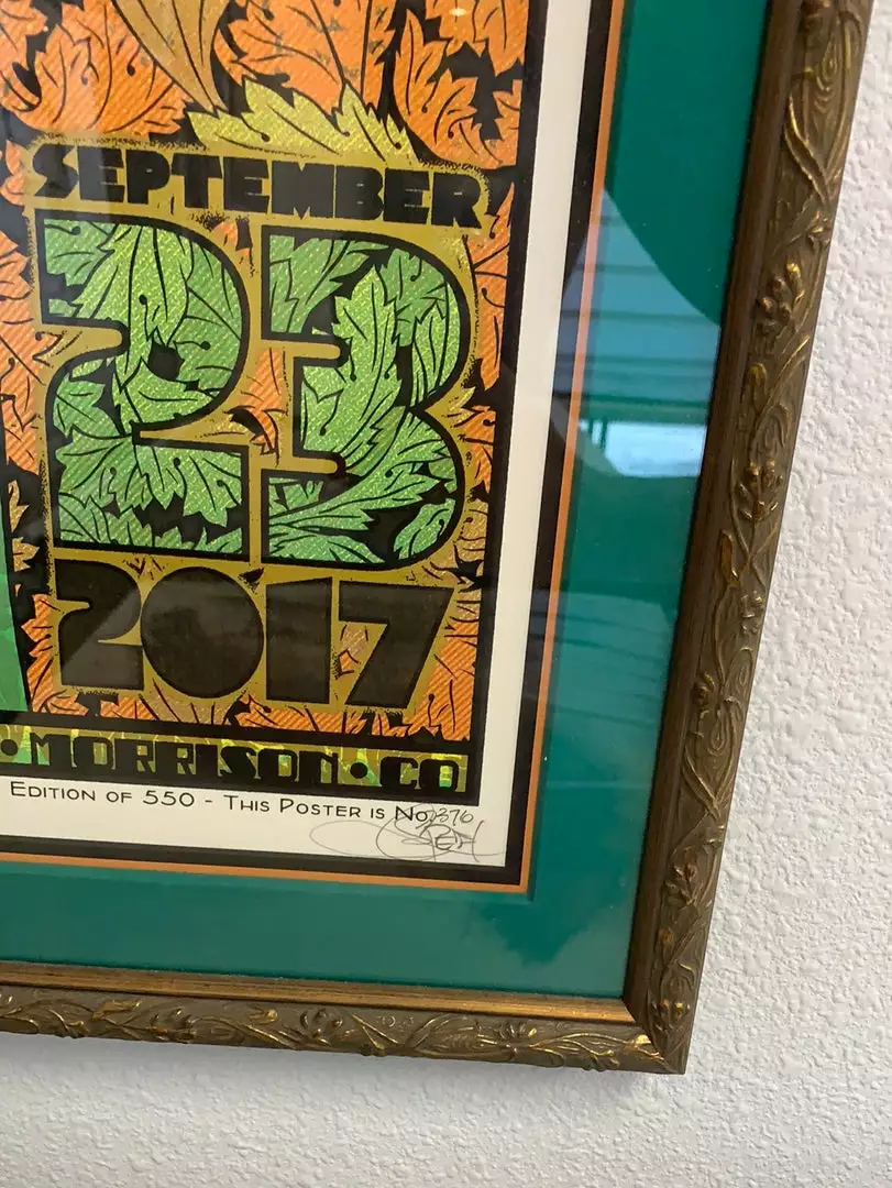 Colorado Greensky Bluegrass - 2017 Chuck Sperry Poster Red Rocks Morrison, CO FRAMED 6 Colorado Greensky Bluegrass - 2017 Chuck Sperry Poster Red Rocks Morrison, CO FRAMED