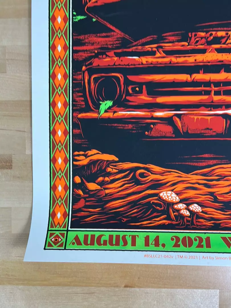 Gig Posters Billy Strings - 2021 Simon Berndt Poster Hoxeyville, MI 8/14 N2 8 Gig Posters Billy Strings - 2021 Simon Berndt Poster Hoxeyville, MI 8/14 N2