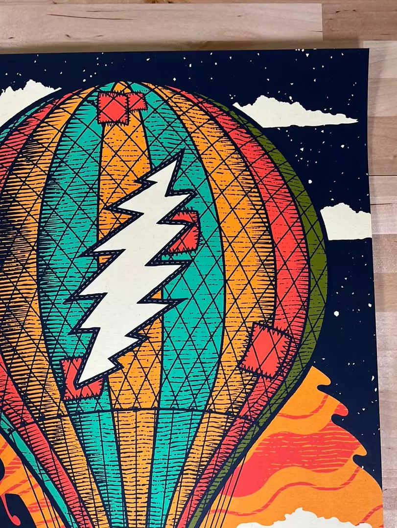 Colorado Dead & Company - 2021 Status Serigraph Poster Red Rocks Morrison, CO 6 Colorado Dead & Company - 2021 Status Serigraph Poster Red Rocks Morrison, CO