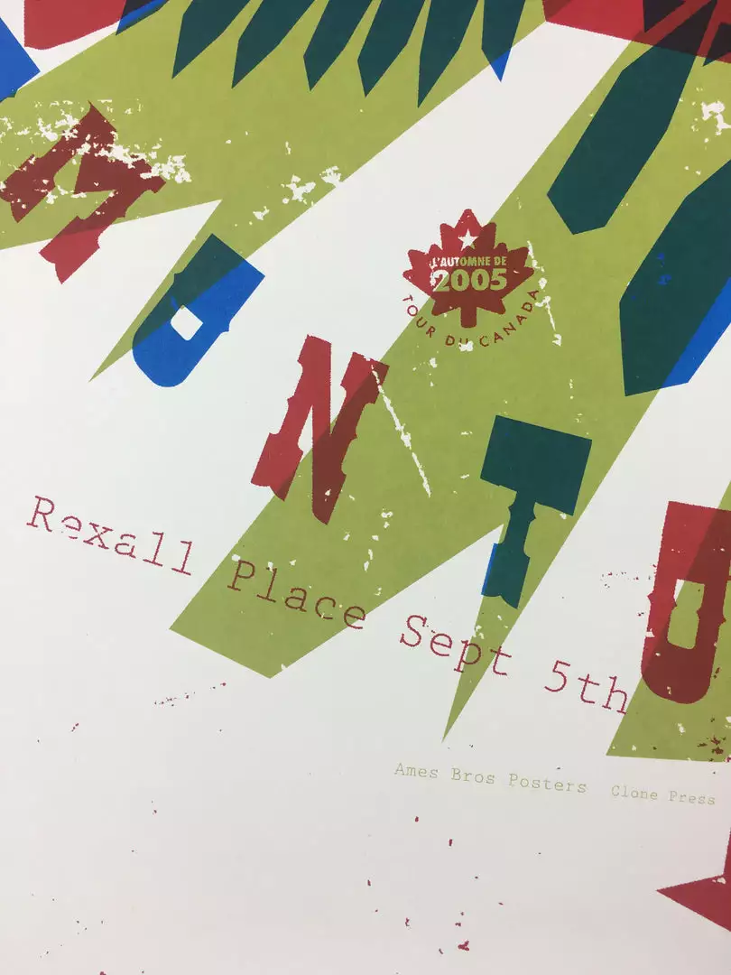 Ames Brothers Gig Posters Pearl Jam - 2005 Ames Design Poster Edmonton, AB, CAN Rexall Place 4 Ames Brothers Gig Posters Pearl Jam - 2005 Ames Design Poster Edmonton, AB, CAN Rexall Place