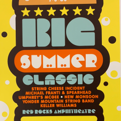 Big Summer Classic (2) - 2005 Ames Brothers Poster Morrison, CO Red Rocks