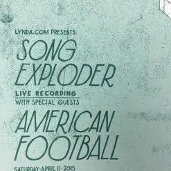 American Football/Song Exploder - 2015 Landland Poster Chicago, IL Lincoln Hall