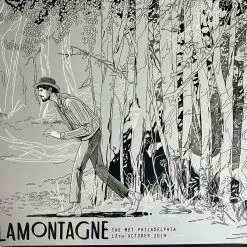 Gig Posters Ray Lamontagne - 2019 Yin Shian Ng Poster Philadelphia, PA