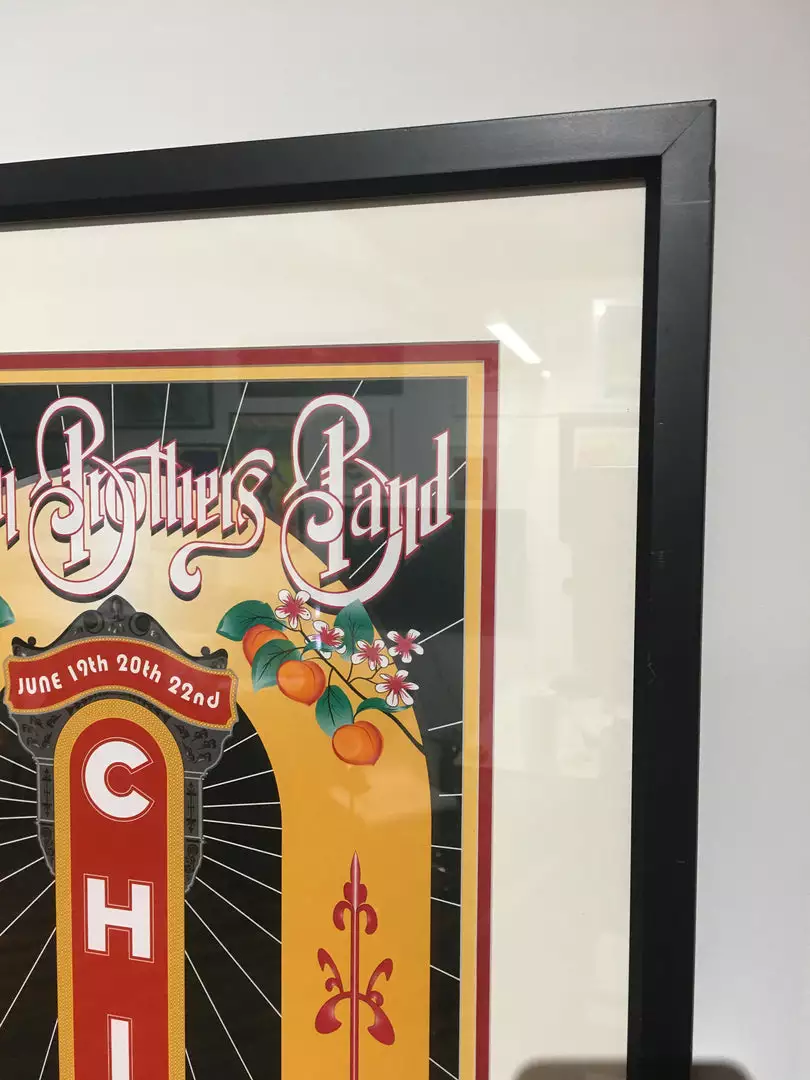 The Allman Brothers Band - 2002 Daniel Bretz Poster Chicago FRAMED 7 The Allman Brothers Band - 2002 Daniel Bretz Poster Chicago FRAMED