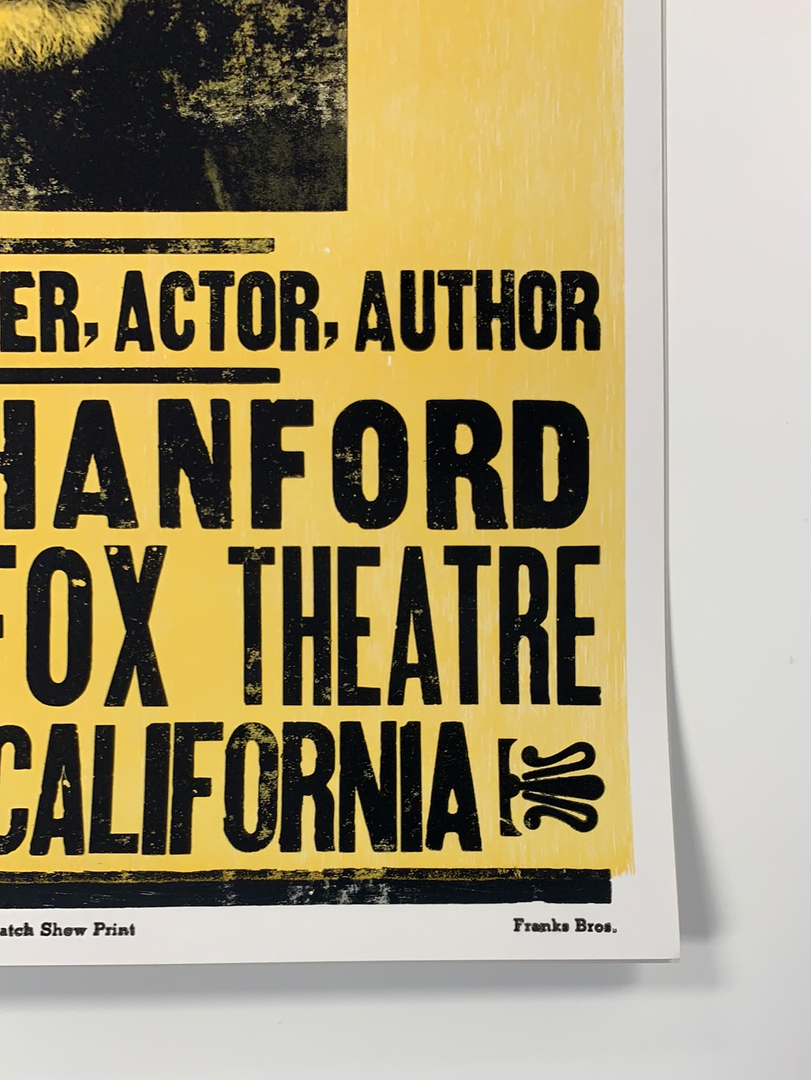 Willie Nelson - 2005 Hatch Show Print 5/4 Poster Hanford, CA Fox Theatre Gig Posters 7 Willie Nelson - 2005 Hatch Show Print 5/4 Poster Hanford, CA Fox Theatre Gig Posters