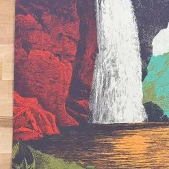 My Morning Jacket - 2015 Status Serigraph Poster Roll Call Peacock Gig Posters