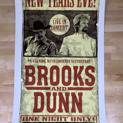 Brooks And Dunn - 1998 Ron Donovan Poster Anchorage, AK