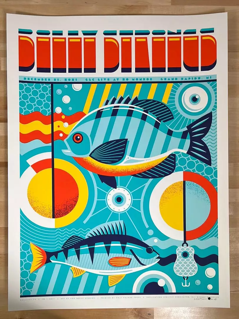 Billy Strings - 2021 Mike Tallman Poster Grand Rapids, MI 12/31 AP 4 Billy Strings - 2021 Mike Tallman Poster Grand Rapids, MI 12/31 AP