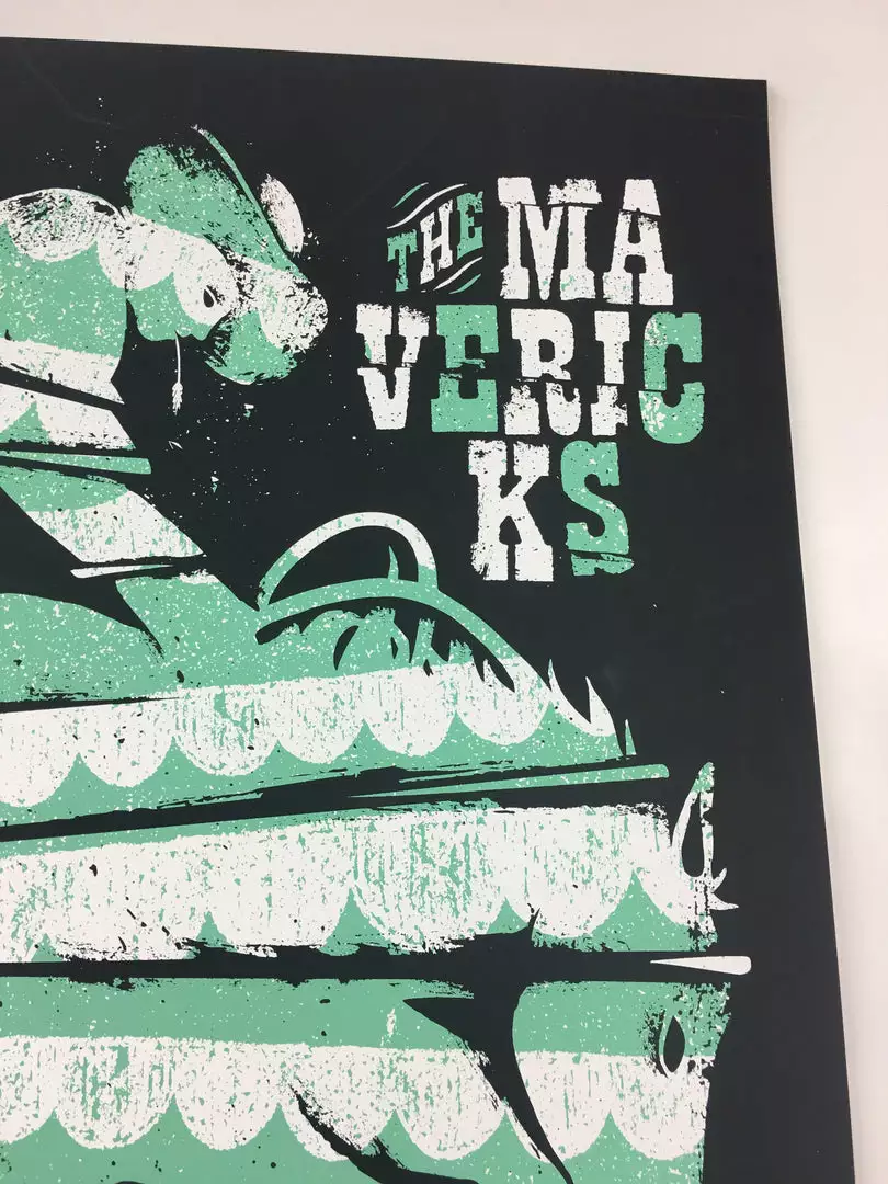 The Mavericks - 2017 Max Mahn Poster Portland, OR Revolution Hall 11 The Mavericks - 2017 Max Mahn Poster Portland, OR Revolution Hall