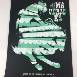 The Mavericks - 2017 Max Mahn Poster Portland, OR Revolution Hall 13 The Mavericks - 2017 Max Mahn Poster Portland, OR Revolution Hall