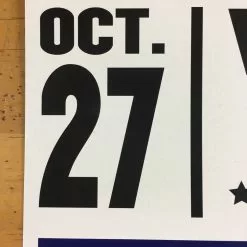 Bob Dylan - 2017 Geoff Gans Poster Chicago Wintrust Arena BLUE