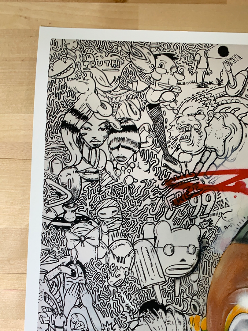 Lollapalooza - 2011 Hebru Brantley Numbered Edition Poster Gig Posters 5 Lollapalooza - 2011 Hebru Brantley Numbered Edition Poster Gig Posters