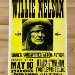 Willie Nelson - 2005 Hatch Show Print 5/10 Poster Durango, CA Gig Posters