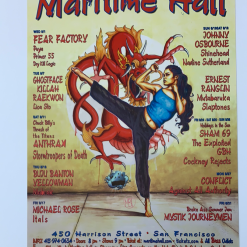 Sold Out Posters Gig Posters MHP 127 Maritime Hall - 2001 Poster August Ghostface Killah San Fran 1st