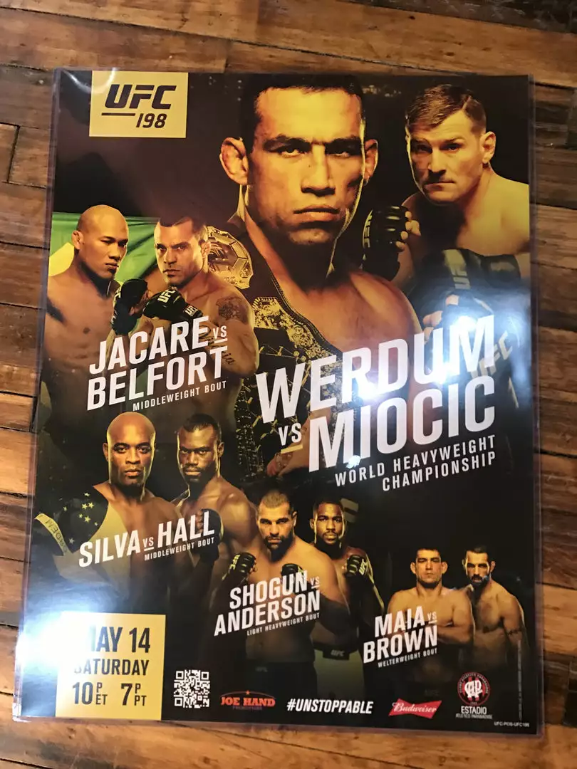 Sold Out Posters UFC 198 Poster Werdum Vs. Miocic, Belfort, Silva, Shogun, Anderson 4 Sold Out Posters UFC 198 Poster Werdum Vs. Miocic, Belfort, Silva, Shogun, Anderson