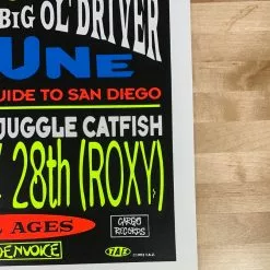 TAZ Gig Posters Drive Like Jehu - 1993 T.A.Z. Poster Los Angeles, CA Roxy 1st Ed