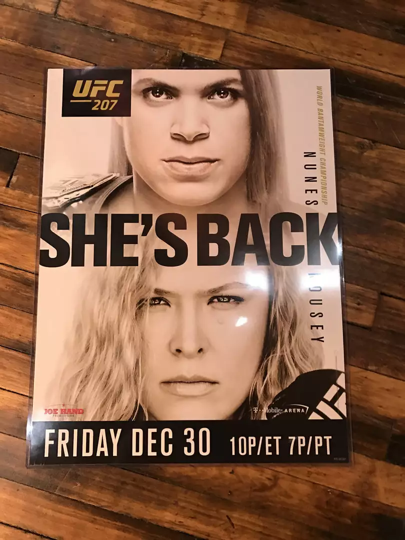 Sold Out Posters UFC 207 Poster Ronda Rousey Vs. Nunes T Mobile Arena PPV 4 Sold Out Posters UFC 207 Poster Ronda Rousey Vs. Nunes T Mobile Arena PPV
