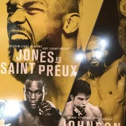 Sold Out Posters UFC 197 Poster Jones Vs. Saint Preux, Johnson Vs. Cejudo MGM