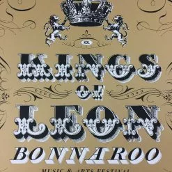 Sold Out Posters Kings Of Leon - 2010 Kilroe Ibanez Bonnaroo Poster Music Festival