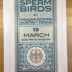 Gig Posters Sperm Birds - 2011 Chuck Sperry Poster Austin, TX Headhunters