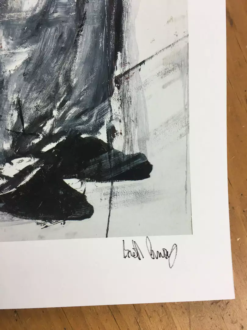 Art Prints (Unknown) Waiter - Brett Amory Poster Limited Edition Art Print S/N 7 Art Prints (Unknown) Waiter - Brett Amory Poster Limited Edition Art Print S/N