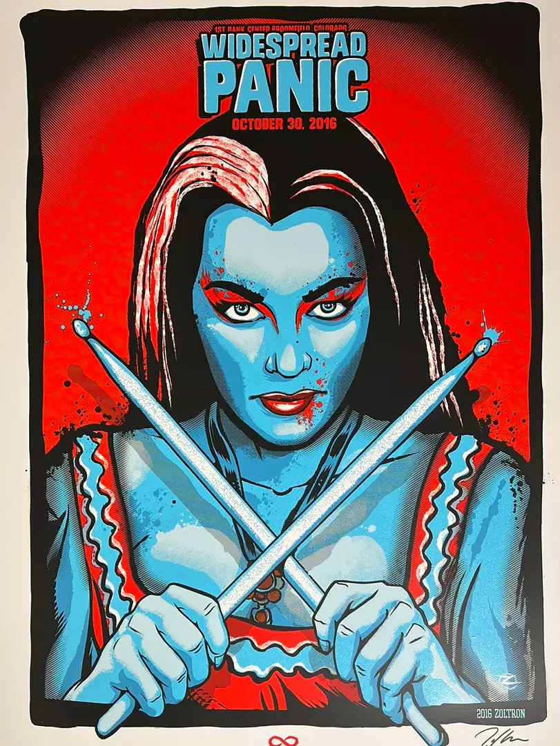 Widespread Panic - 2016 Zoltron Poster Broomfield, CO 10/30 3 Widespread Panic - 2016 Zoltron Poster Broomfield, CO 10/30