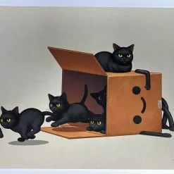 Boxo II (Kitties 2) - 2019 Mike Mitchell Poster Print SOFA Con AP