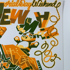 A.C. Newman - 2005 Guy Burwell Poster George, WA Gorge Amphitheatre