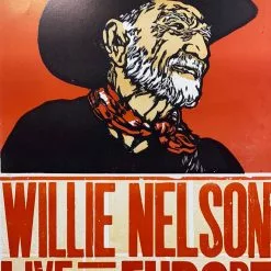 Willie Nelson - 2010 Hatch Show Print 6/19 Poster Stuttgart, Deutschland Gig Posters