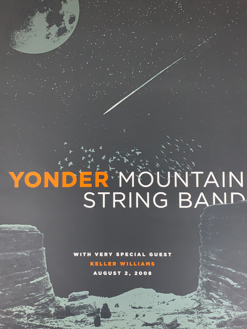 Yonder Mountain String Band - 2008 Anthem Branding Poster Red Rocks Morrison, CO 3 Yonder Mountain String Band - 2008 Anthem Branding Poster Red Rocks Morrison, CO