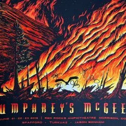 Colorado Umphrey's McGee - 2019 Peter Schaw Poster Red Rocks, Morrison, CO AUTOGRAPHED