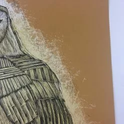 Art Prints Reconstructed Barn Owl - 2013 Dan Grzeca Poster Art Print Burnt Orange