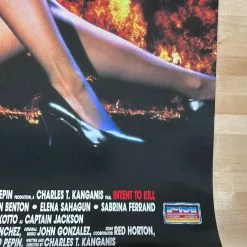 Sold Out Posters Intent To Kill - 1992 Video Promo Movie Poster Original Vintage Movie/TV Posters
