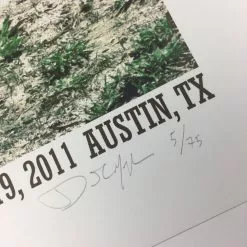 Flatstock 29 - 2011 Dan MacAdam Crosshair Poster Austin, TX Austin Convention Ce Gig Posters