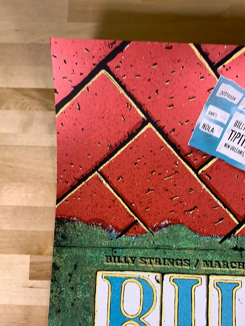 Billy Strings - 2021 Mike Tallman Poster New Orleans, LA 3/24 1st 5 Billy Strings - 2021 Mike Tallman Poster New Orleans, LA 3/24 1st