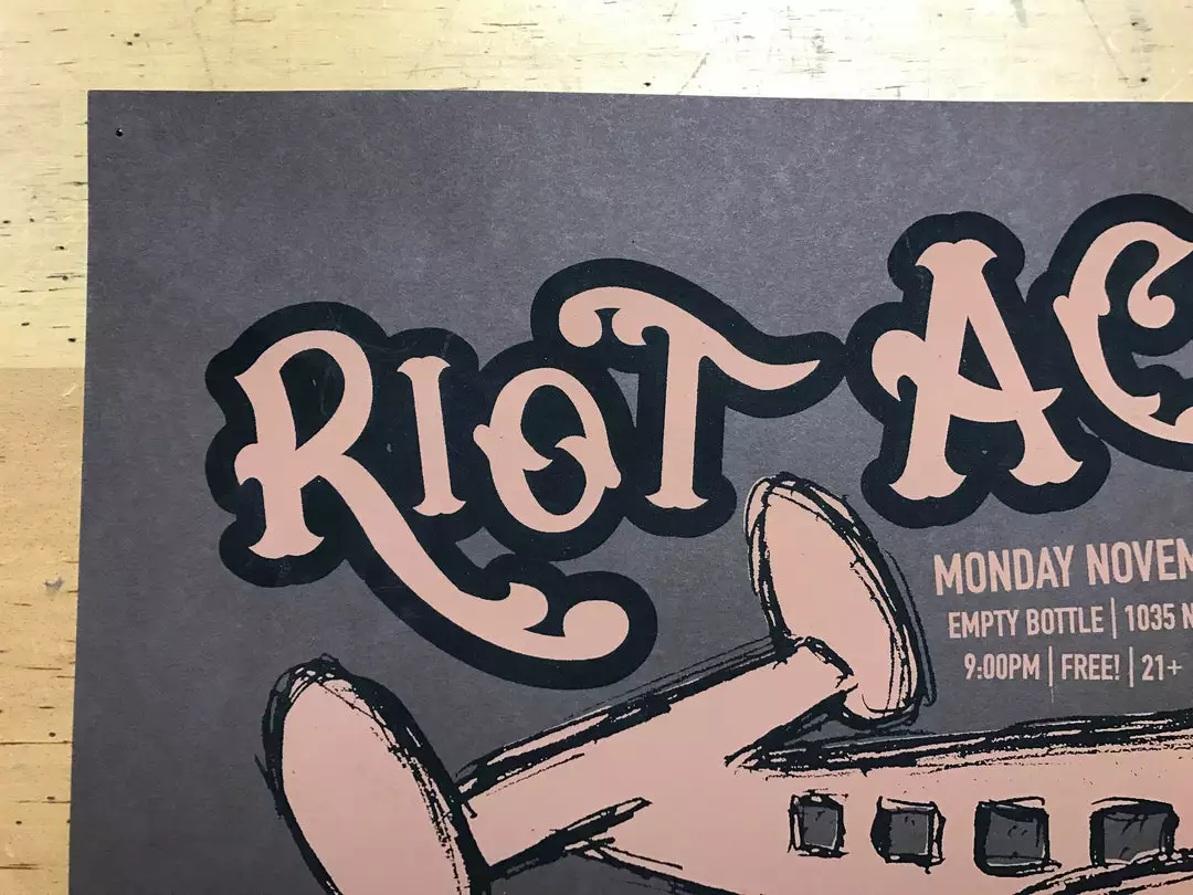 Sold Out Posters Riot Act - 2005 Poster Empty Bottle Chicago, IL 5 Sold Out Posters Riot Act - 2005 Poster Empty Bottle Chicago, IL