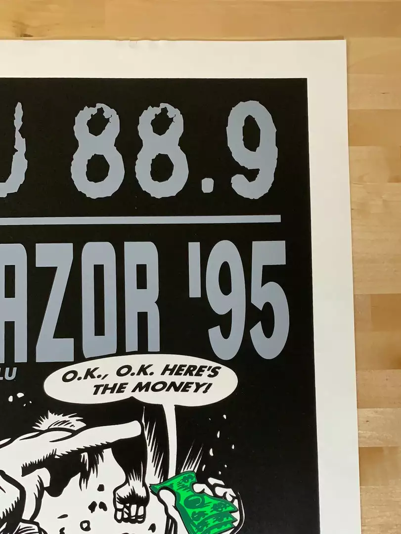 TAZ KXLU Fundraiser - 1995 T.A.Z. Poster Beck Los Angeles, CA 1st Ed Gig Posters 6 TAZ KXLU Fundraiser - 1995 T.A.Z. Poster Beck Los Angeles, CA 1st Ed Gig Posters
