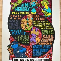 Art Prints The Coda Collection - 2021 Jay Ryan Poster Pearl Jam, Billy Strings, Hendrix
